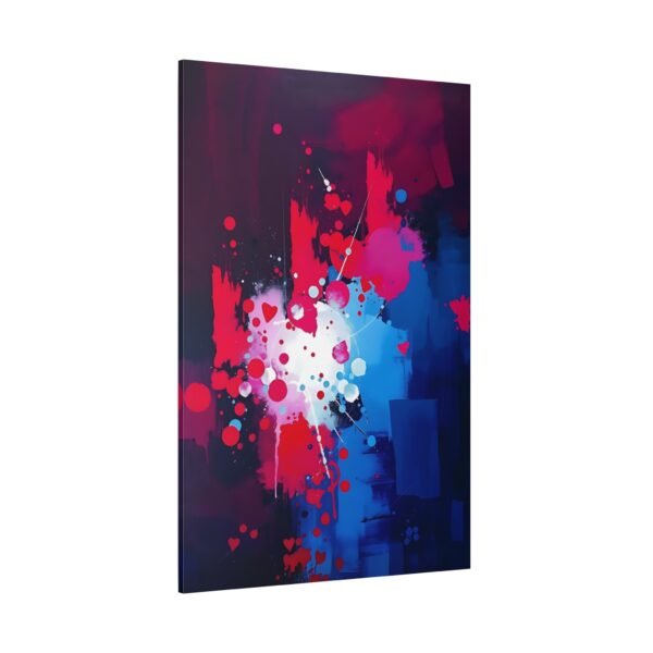 Passionate Abstract Hearts Canvas Print - Expressive Romantic Wall Decor - Image 4