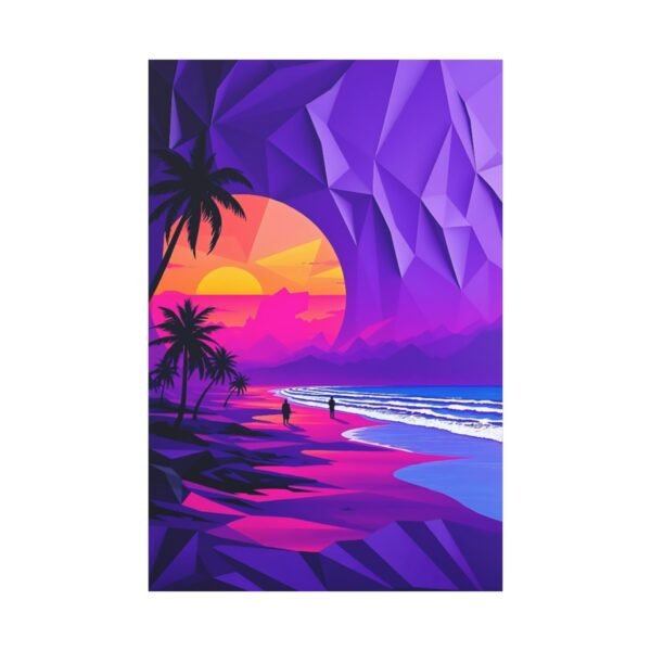 Tranquil Beach Escape Canvas Art - Modern Coastal Wall Decor - Image 3
