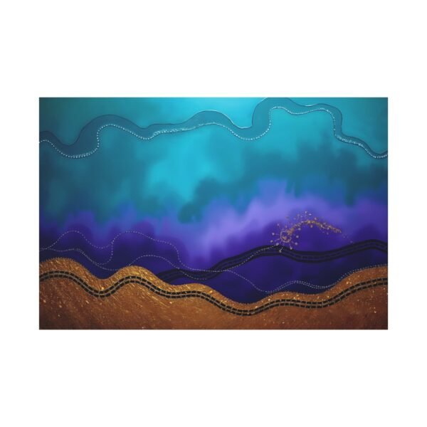 Serene Abstract Landscape Canvas Art - Calm and Inspiring Wall Decor - Image 3