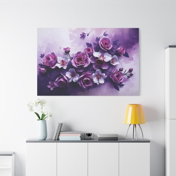 Romantic Floral Bouquet Canvas Art - Soft and Dreamy Wall Decor - Image 2